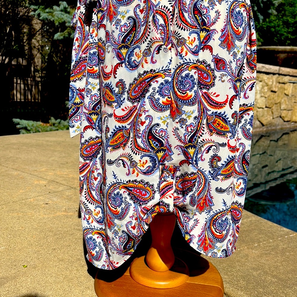 NWT DR2 by Daniel Rainn Paisley Dress - Picture 8 of 9